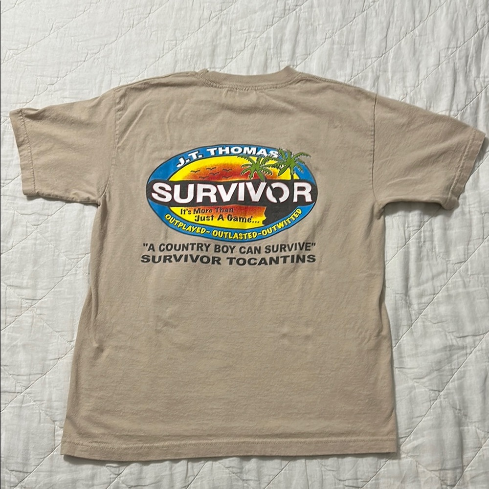 Survivor TV Show 2009 Winner JT Thomas Celebration Tee Medium